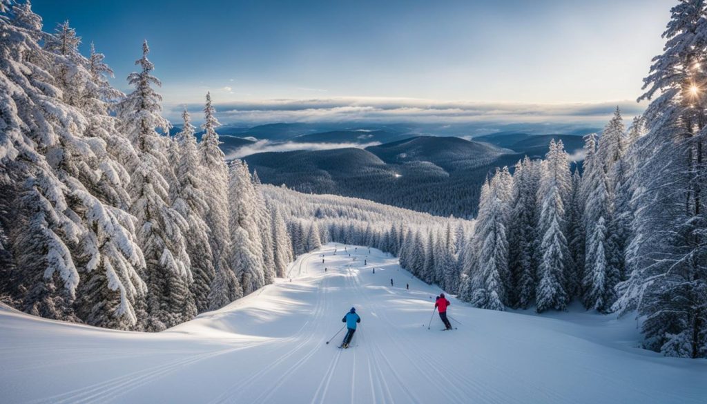 Karpacz Ski Arena - widok na stoki zimą