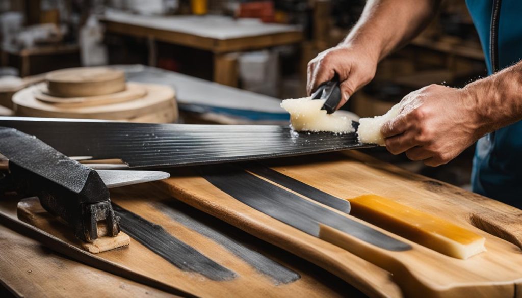 Proces smarowania nart