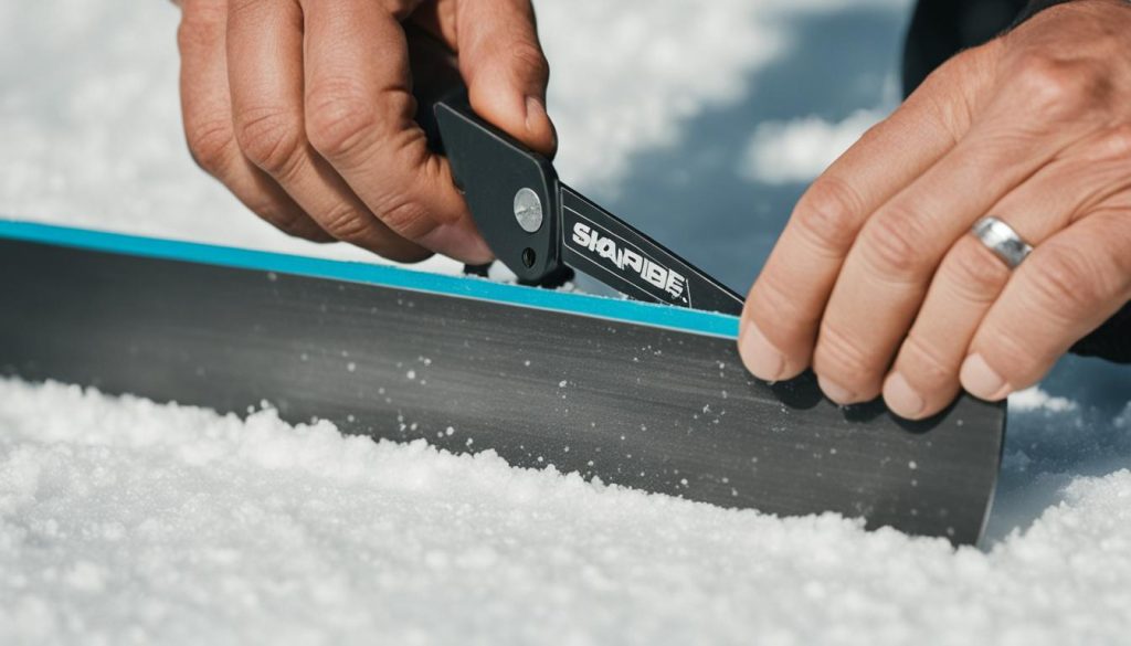 ostrzenie krawędzi nart