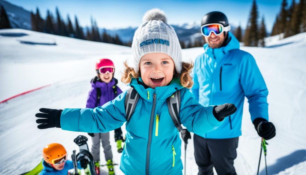 uczyć dziecko jazdy na nartach